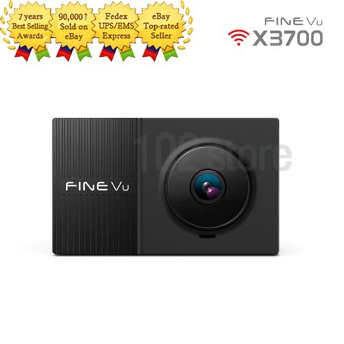 FineVu X3700 2CH Dash Cam QHD WiFi GPS Night Vision Parking Mode 32GB