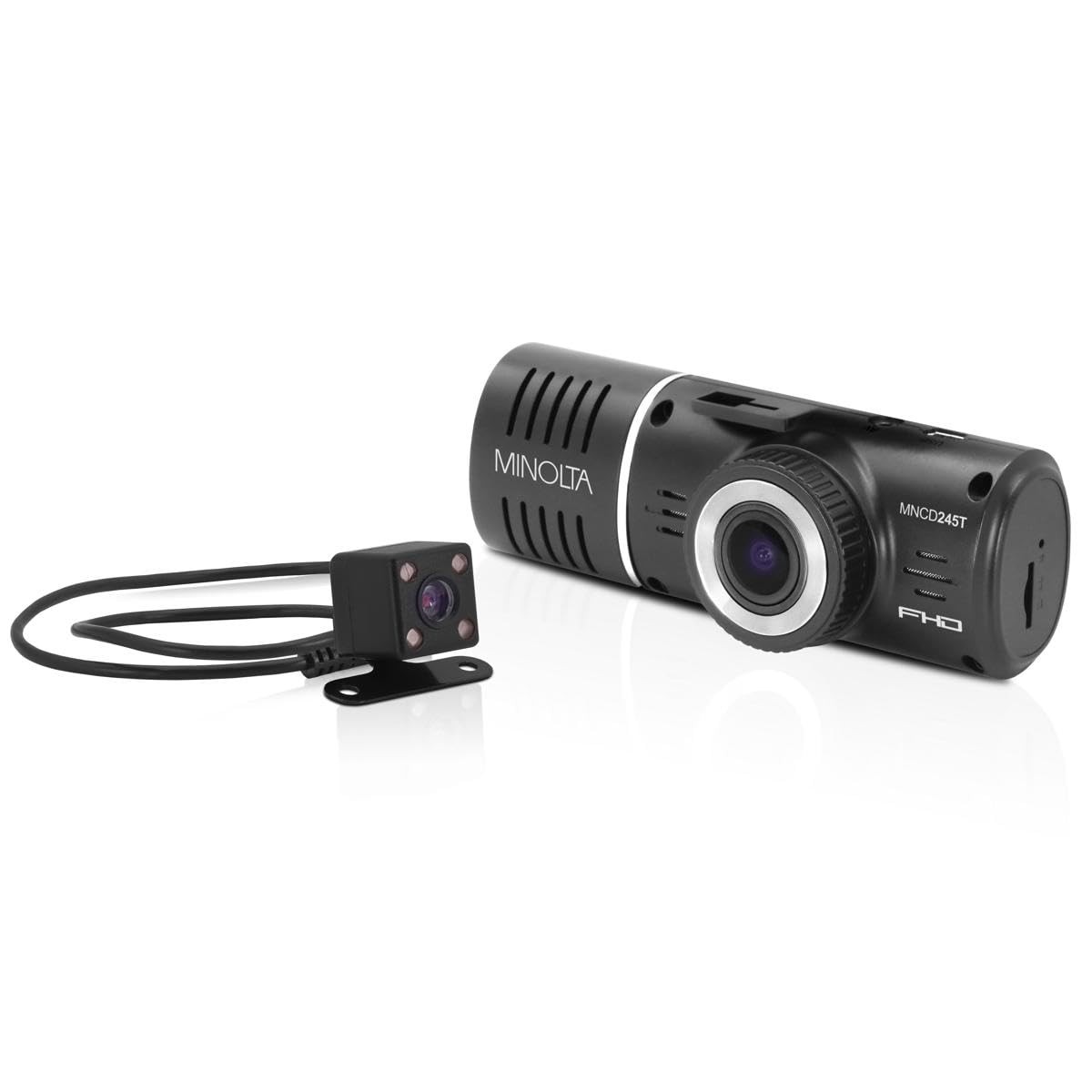 Minolta MNCD245T 3-Channel 1080p Car Camcorder w/Rear Camera