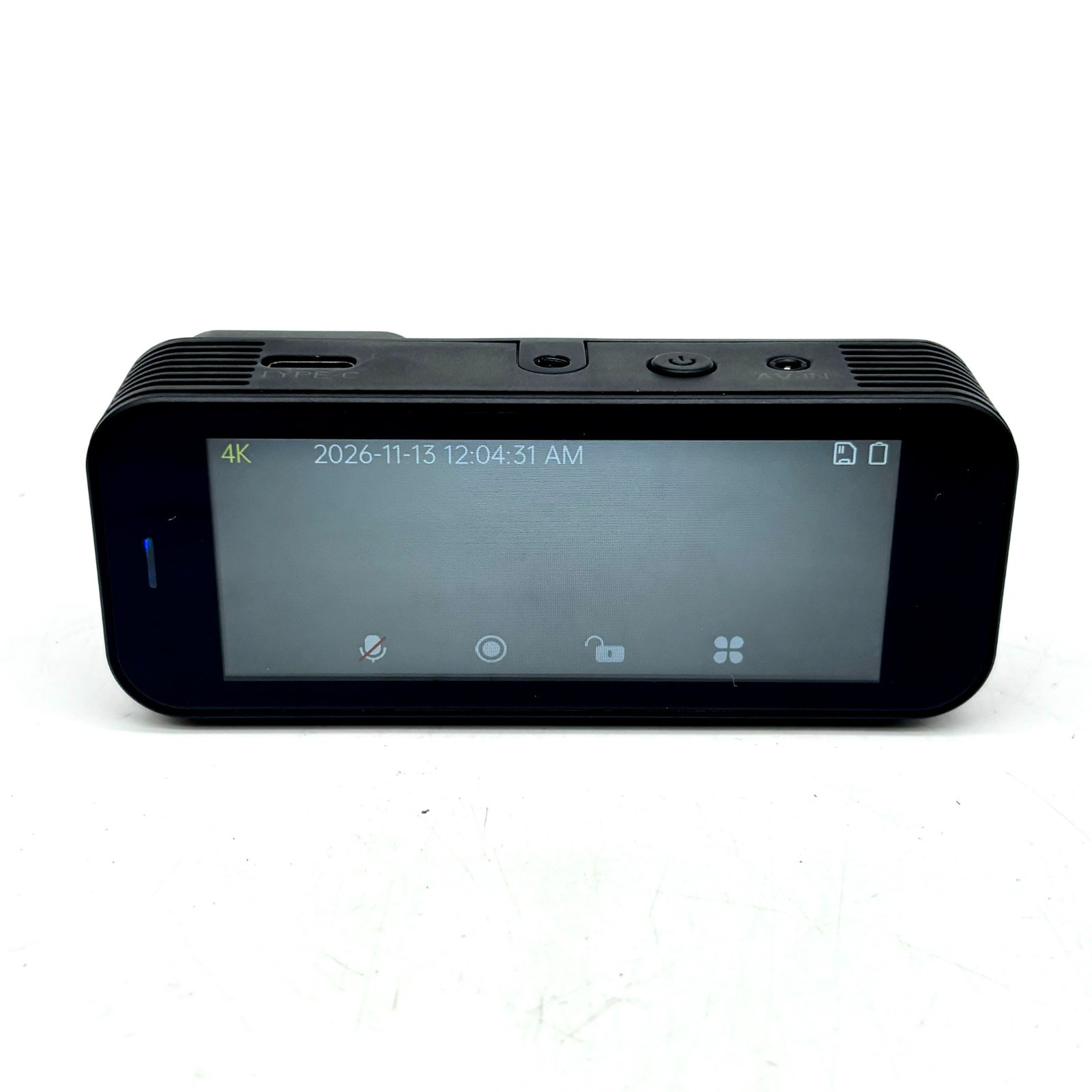4K Ultra High Definition 3.16 Display Dual Camera Dash Cam – Black