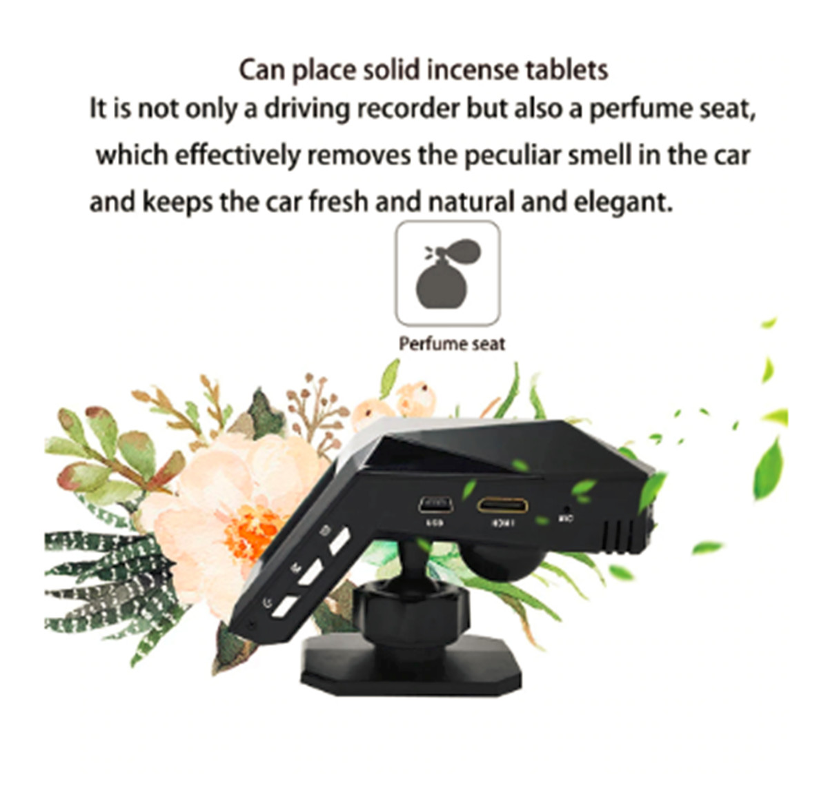 Car Dash Camera Video Registrator Cycle Recording Night Vision IPS Full HD 1080P