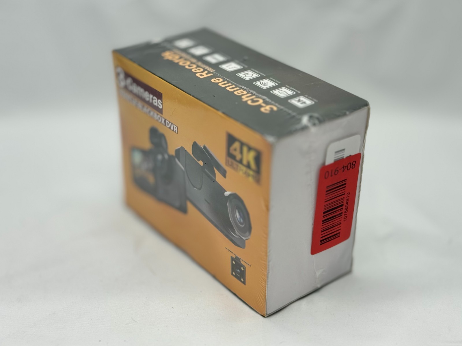 4K Full UHD 3 Channel Dash Camera | Front/Rear/Inside… NEW FACTORY SEALED