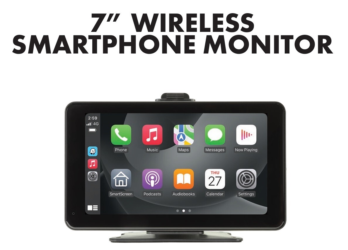 Aerpro 7″ Wireless Smartphone Monitor With Adhesive Mount – AM7M01