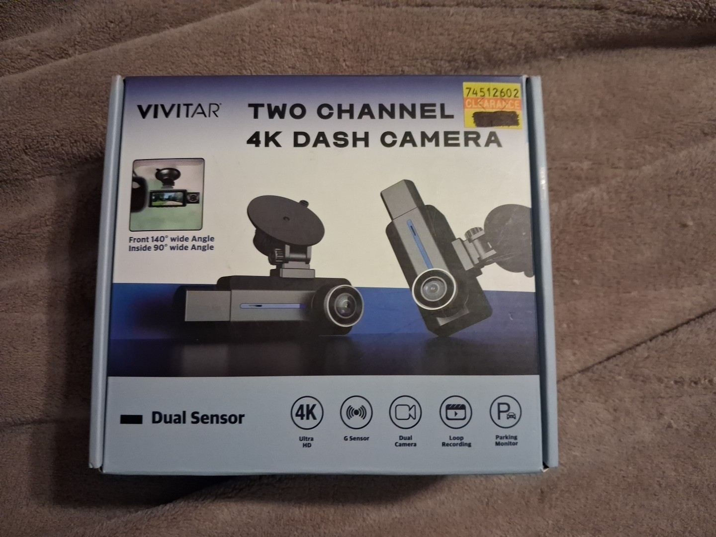 Vivitar DashSight Duo DashCam with Dual 1080p HD View & Rotatable Interior Lens