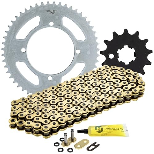 Drive Sprocket Chain Combo for Kawasaki KX100 KX112 Front 13 Rear X-Ring Chain
