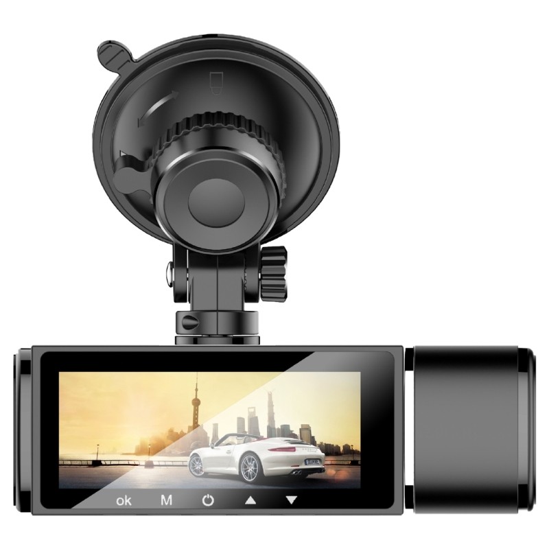 Front, Interior, Rear Camera Driving Recorders Surveillances with WiFi Function