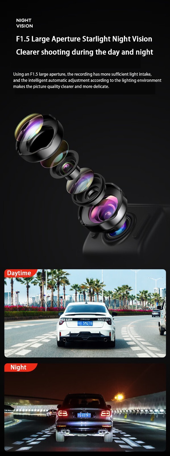for Trumpchi GAC GN8 Xiangwang M8 E9 2022-2026 4K Video Wifi DVR Dash Cam Camera