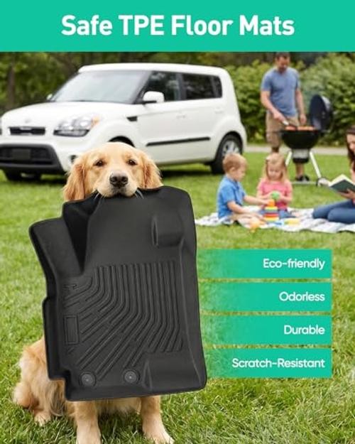 for Kia Soul Floor Mats: 2010 2011 2012 2013 | All-Weather Custom Fit Car