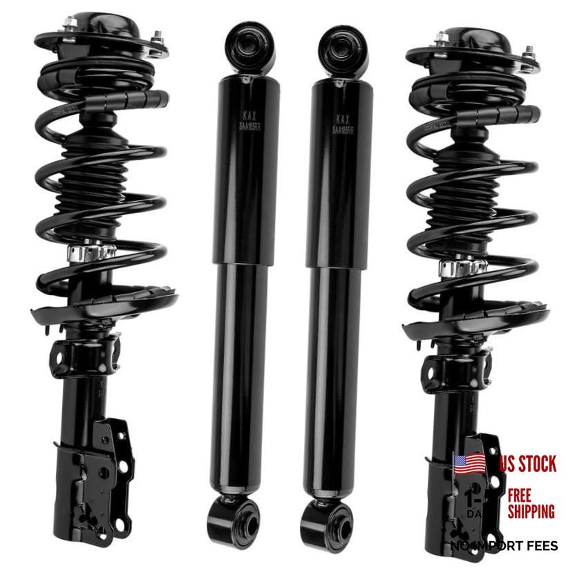 4PCS Front And Rear Shocks Struts Absorbers Assembly Struts w/Coil Springs