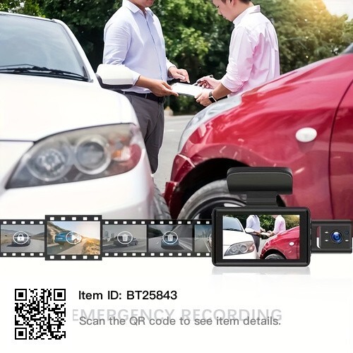 Car DVR Dash Cam Dual Lens 1080P Video Recorder G-Sensor Front and Rear Camera