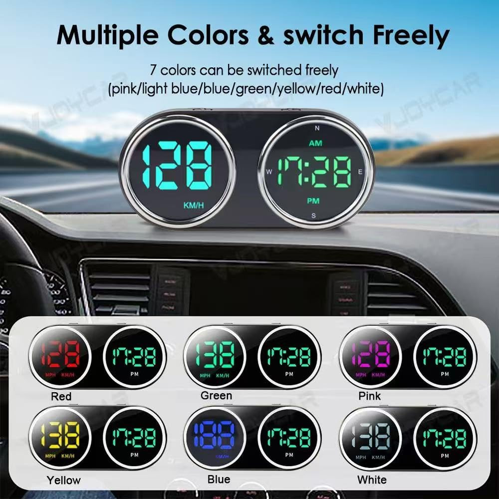 GPS Heads up Display for Cars Digital Dashboard Speedomete with MPH/KMH, Univers