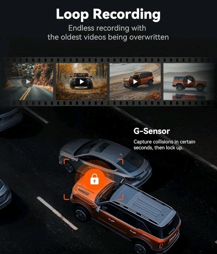 G840S 12″ 4K Mirror Dash Cam Backup Camera, 5.8Ghz Wifi Smart Rearview Mirror fo