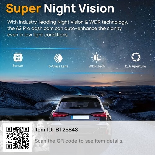 Car DVR Dash Cam Dual Lens 1080P Video Recorder G-Sensor Front and Rear Camera