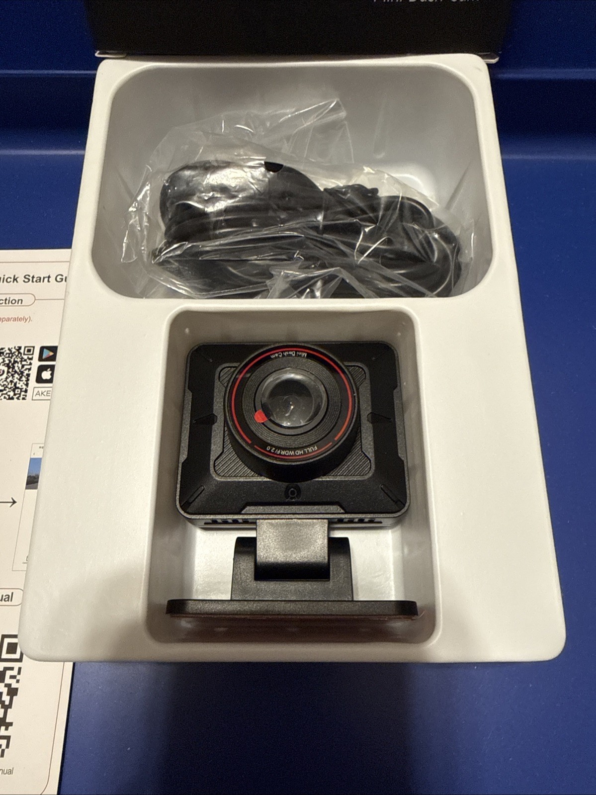 AKEEYO Mini Dash Cam WiFi 1080P Front 24H Parking Night Vision G-Sensor WDR Grey