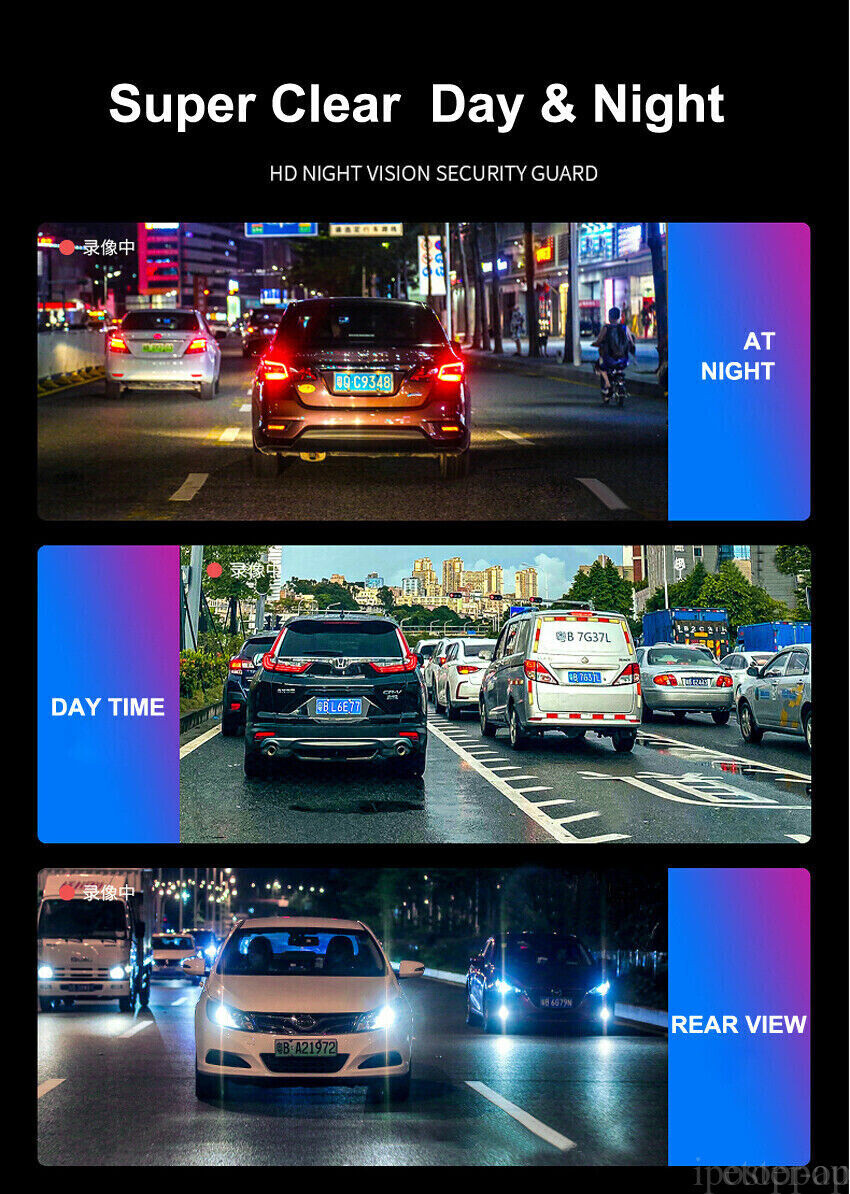 Digital Wireless DVR 64GB 7″ Quad Splitscreen Monitor 4x AHD IR Reversing Camera