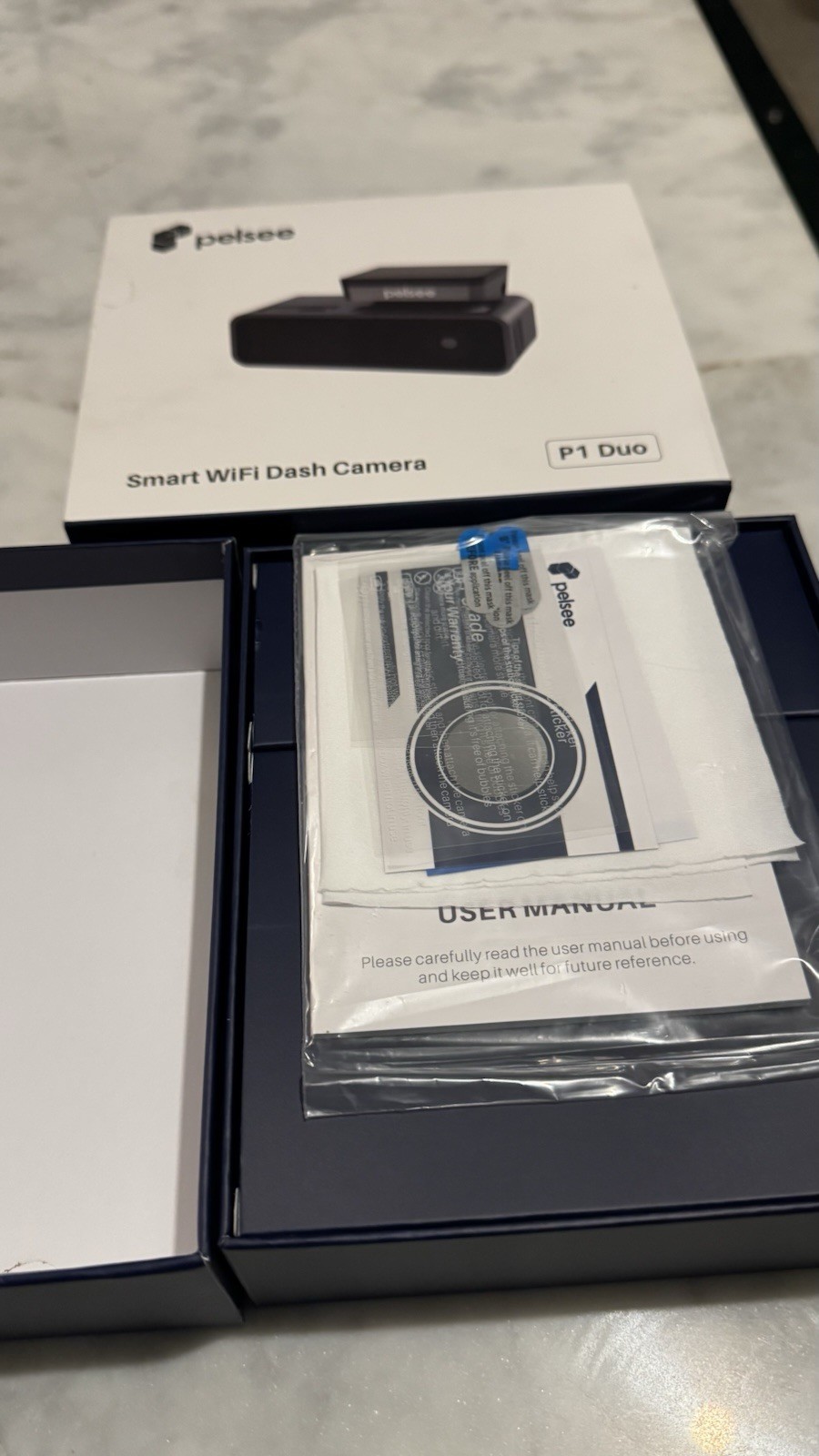 Pelsee P1 Duo Smart WiFi Dash Camera 4K Front