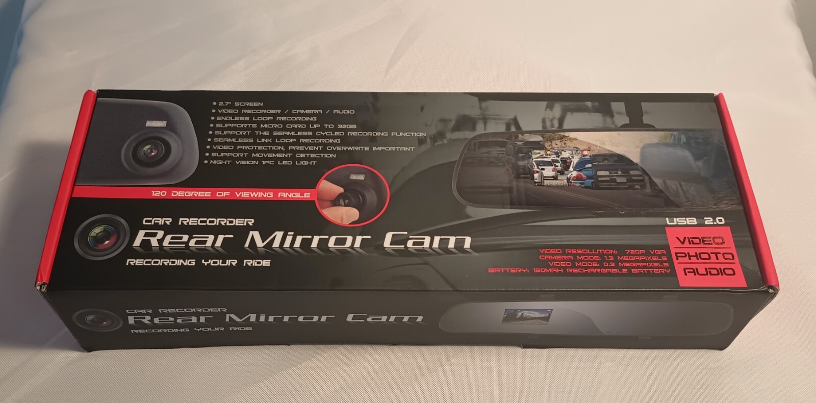 Car Recorder Rear Mirror Cam TV Direct NEW