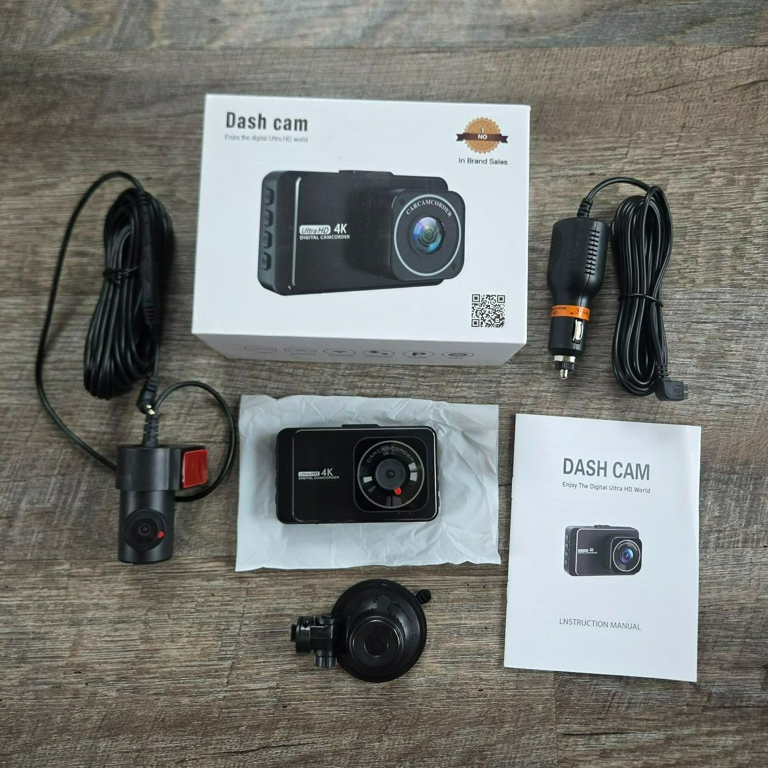 Ultra HD 4K Digital Camcorder Car Dash Cam NEW-Has plastic protector on lens