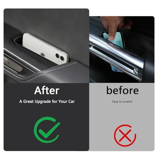 4PCS Car Door Organizer Tray for After 22 Lexus NX Door Organizer 4Pack-Black
