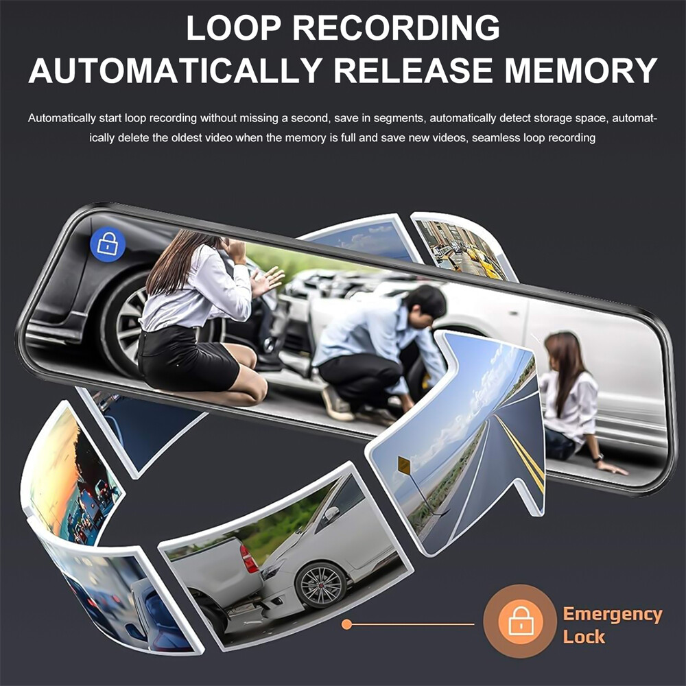 1080P DVR Car Dual Lens Dash Cam Front & Rear Video Recorder Camera W/32G Card
