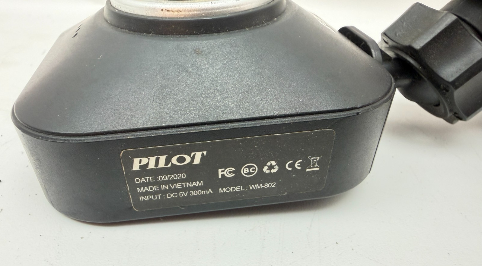 Pilot Automotive WM-802 Dash Cam Dashboard Digital Camcorder Camera Black Mount