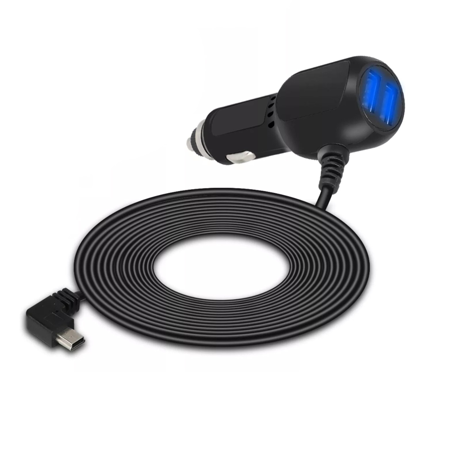 12V-24V USB Dash Cam Car Charger Cable Power Cord Supply for Camera GPS