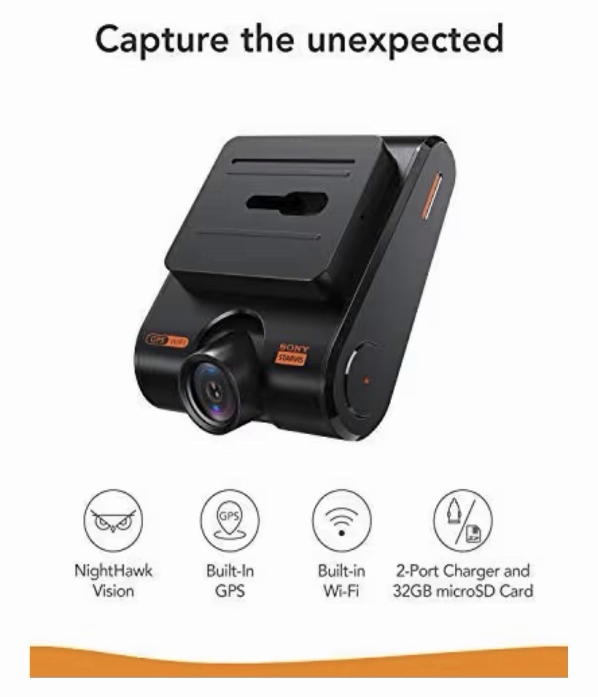 ROAV DashCam S1 1080P Full HD Sony Starvis Night Vision Dash Camera New Sealed