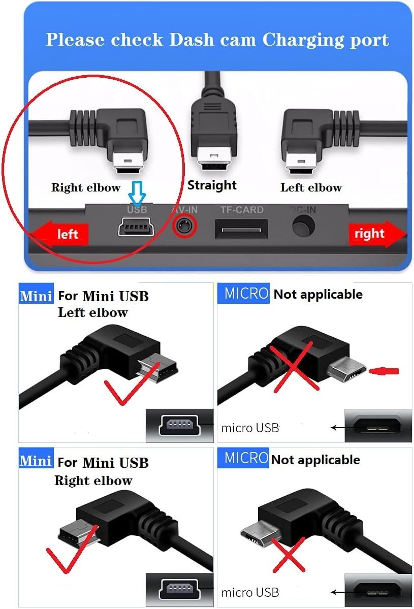 Dash Cam Power Cord – High Quality Multi-Function Cable