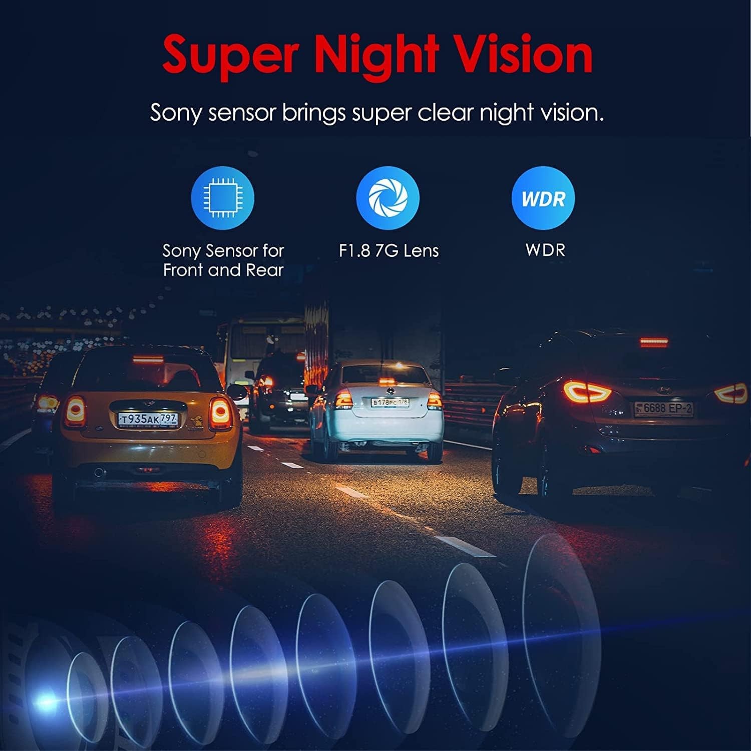 A129 Pro Duo 4k Dual Dash Cam 3840 X 2160p Ultra HD 4k Front+Rear Dash Camera