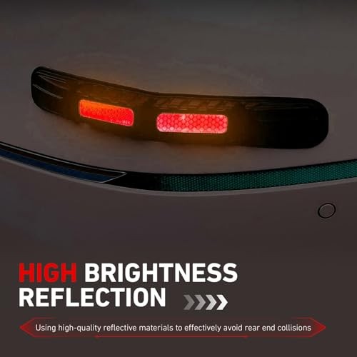 Car Bumper Guard Strips, Reflective Anti-collision Trim for Front & 2 PCS Red