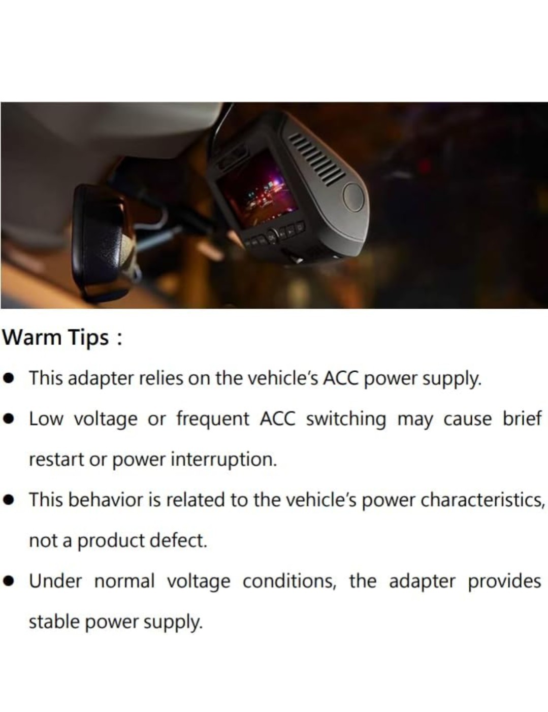 YQMAJIM DashCam Power Adapter, 10P TypeB Compatible with Select…