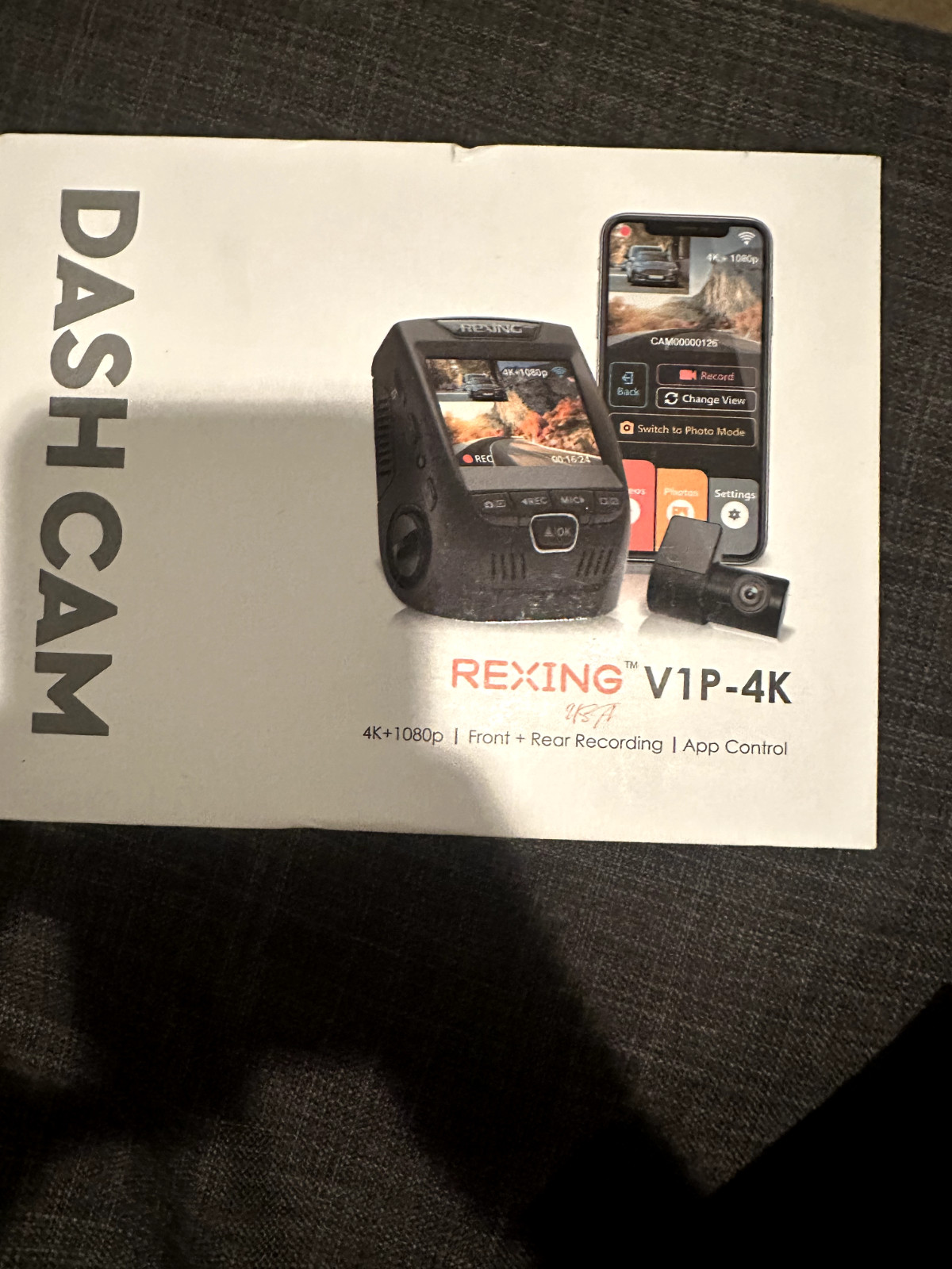 Rexing V1 2.4″4K Ultra HD Car Dash Cam