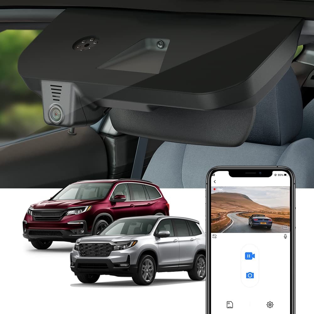 Fitcamx 4K Dash Cam Honda Pilot 2016-2022