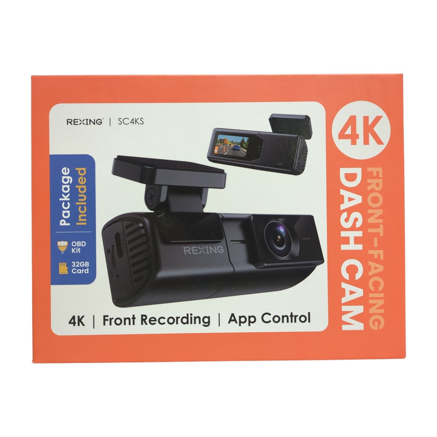 Rexing Ultra HD Car Dash Cam with Wi-Fi Bundle