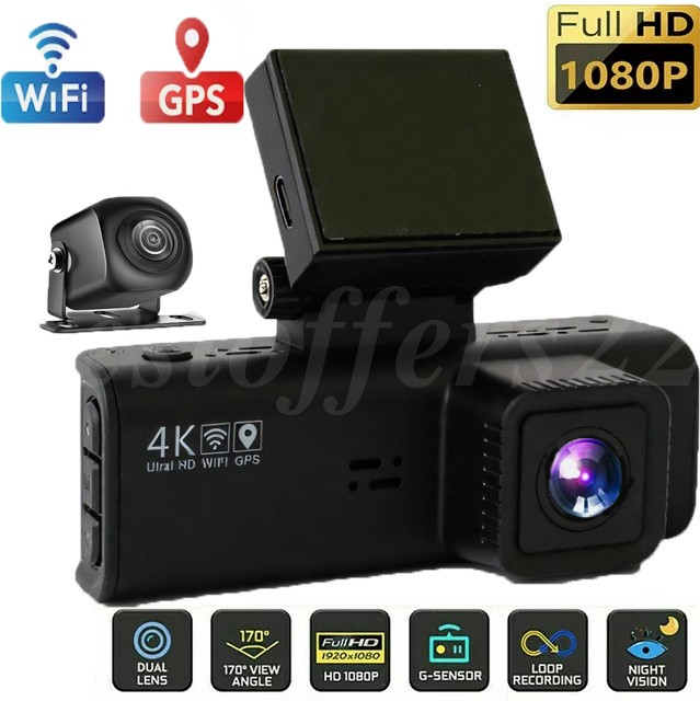 3.18” Full HD 4K Dash Cam Car DVR Video Front Camera Night Vision G-sensor