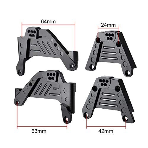 4pcs RC Shock Towers Mount, Adjustable Front & Rear Shock Hoops for 1/10 Axial