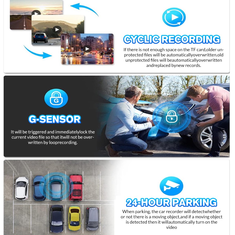1080P Dash Camera 4 Channels 4 Lens FHD 1080P Of Vehicle Models Dash Camera