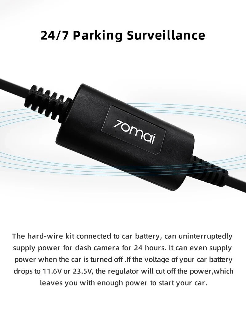 70mai hardwire kit UP03 24H Parking Cable