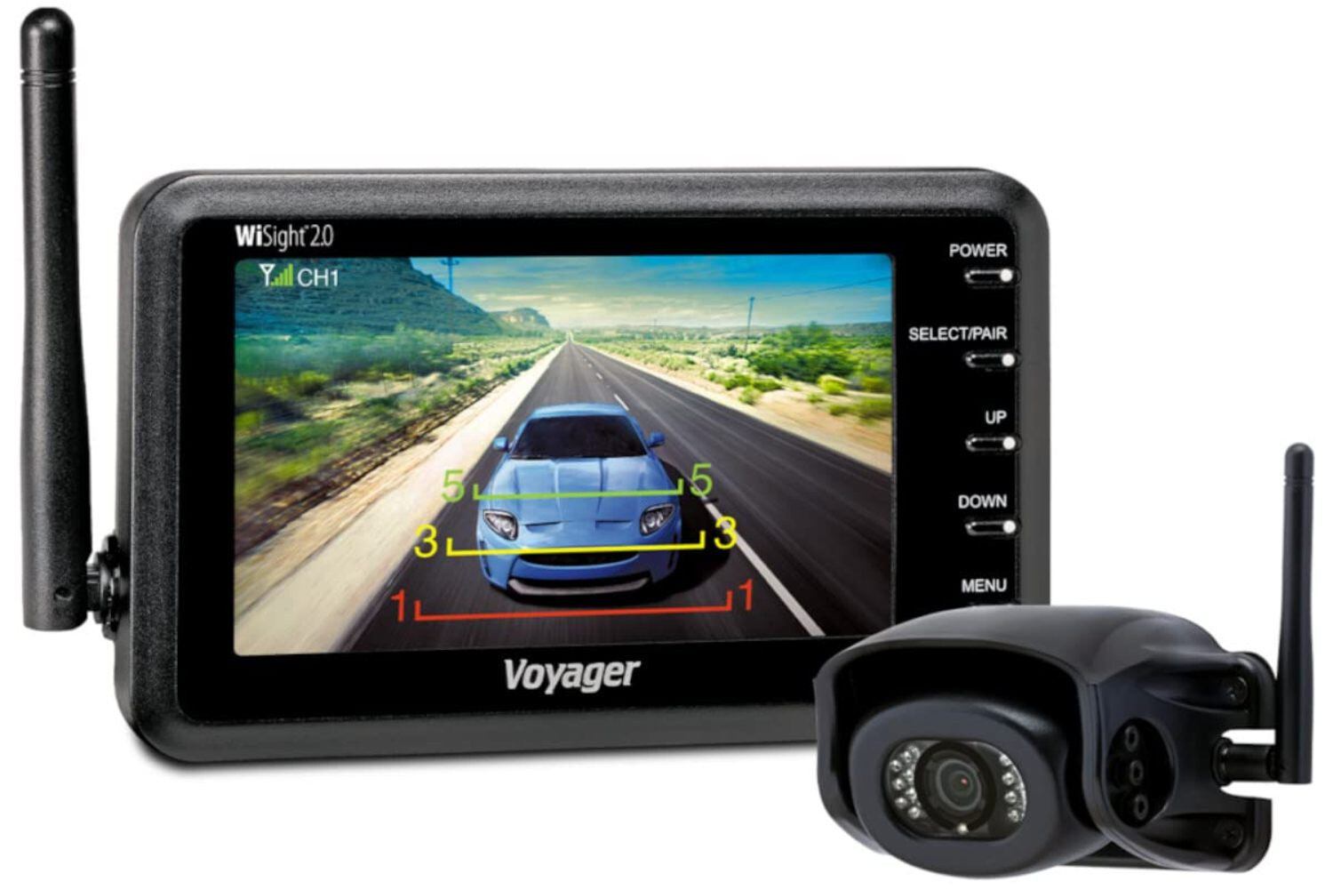 Voyager WVSXP43 Wireless Camera System, 4.3-Inch LCD Monitor, One Rear Camera