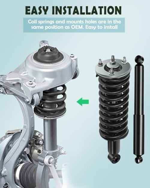 Front and Rear Complete Struts Spring Assembly 4pcs for Frontier | Complete