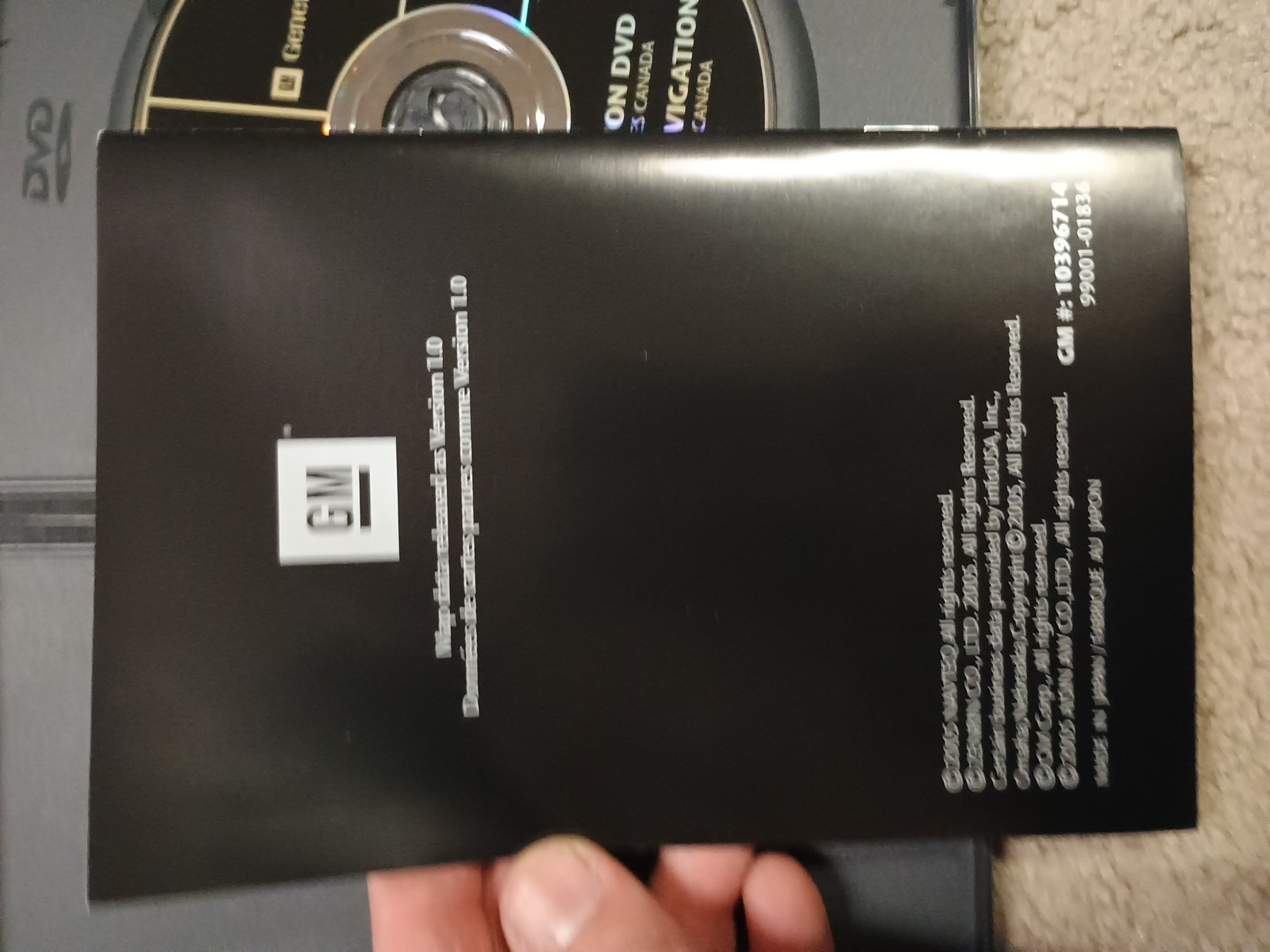GM General Motors DVD-ROM Navigation Map 10396714 2005 Version 1.0 US Canada