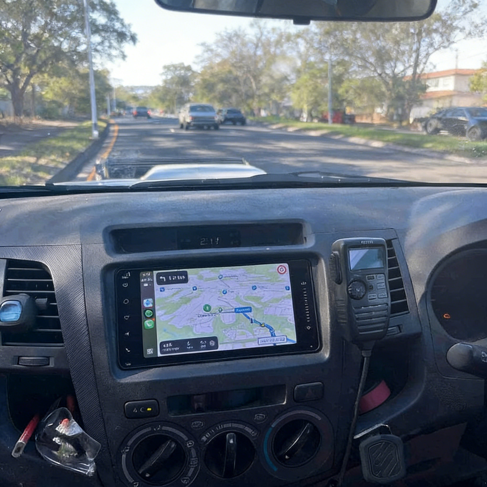 7” Wireless Carplay Android Auto Head Unit Car Radio For Toyota Hilux 2005-2014