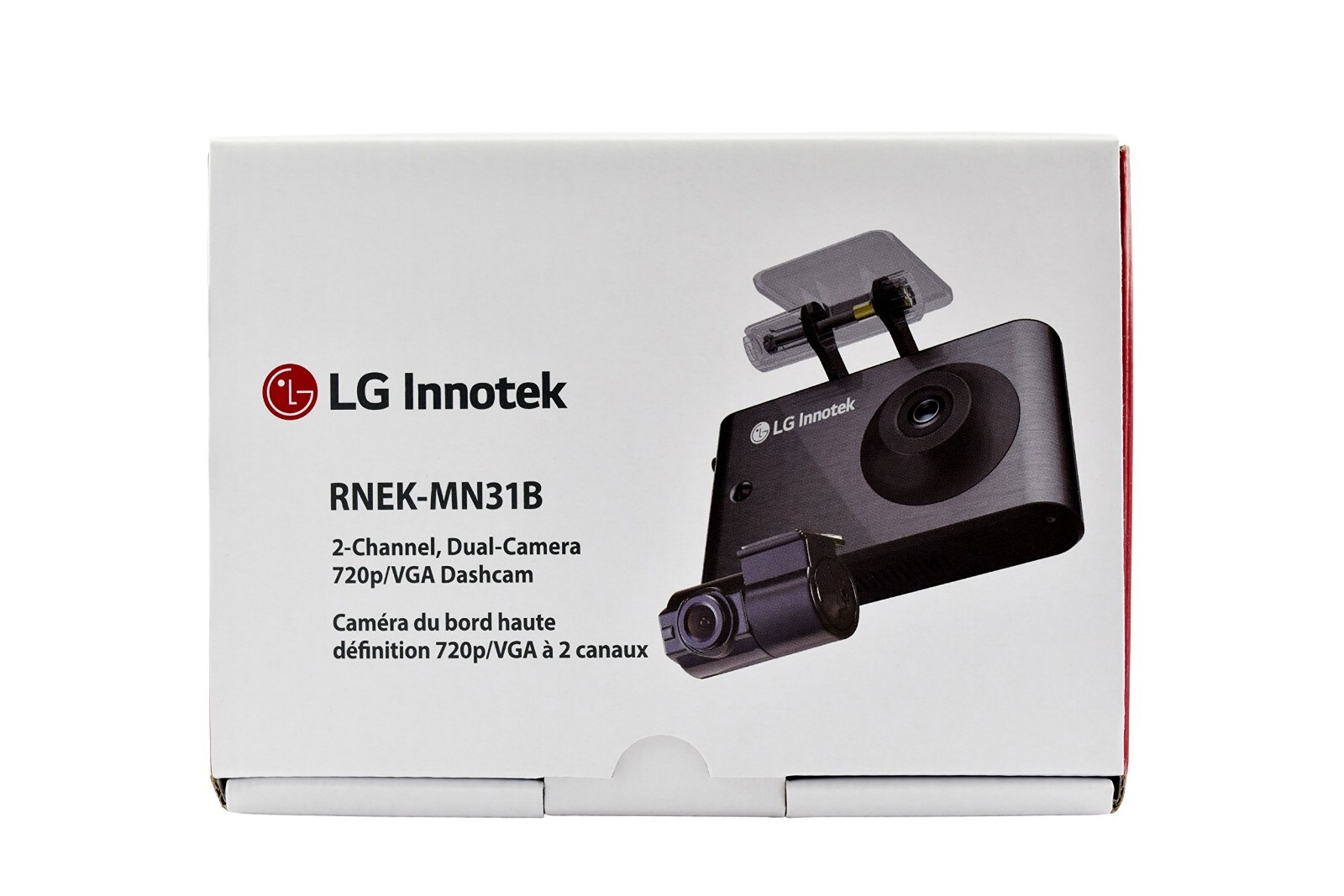 Lg Innotek 2 Channel Dual Camera 720p VGA Dashcam RNEK-MN31B LCD Touch Screen