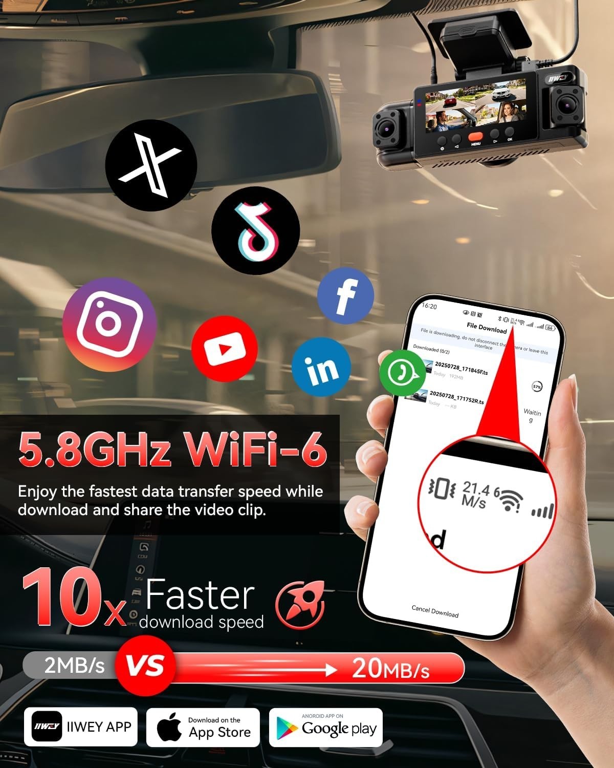 FHD N6 4-Channel Dash Cam with Night Vision & Wi-Fi – 24/7 Parking Surveillance