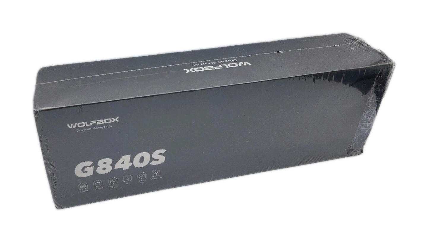 WOLFBOX G840S 12” Front 4K & Rear 1080P Mirror Dash Cam – Touch Screen / GPS