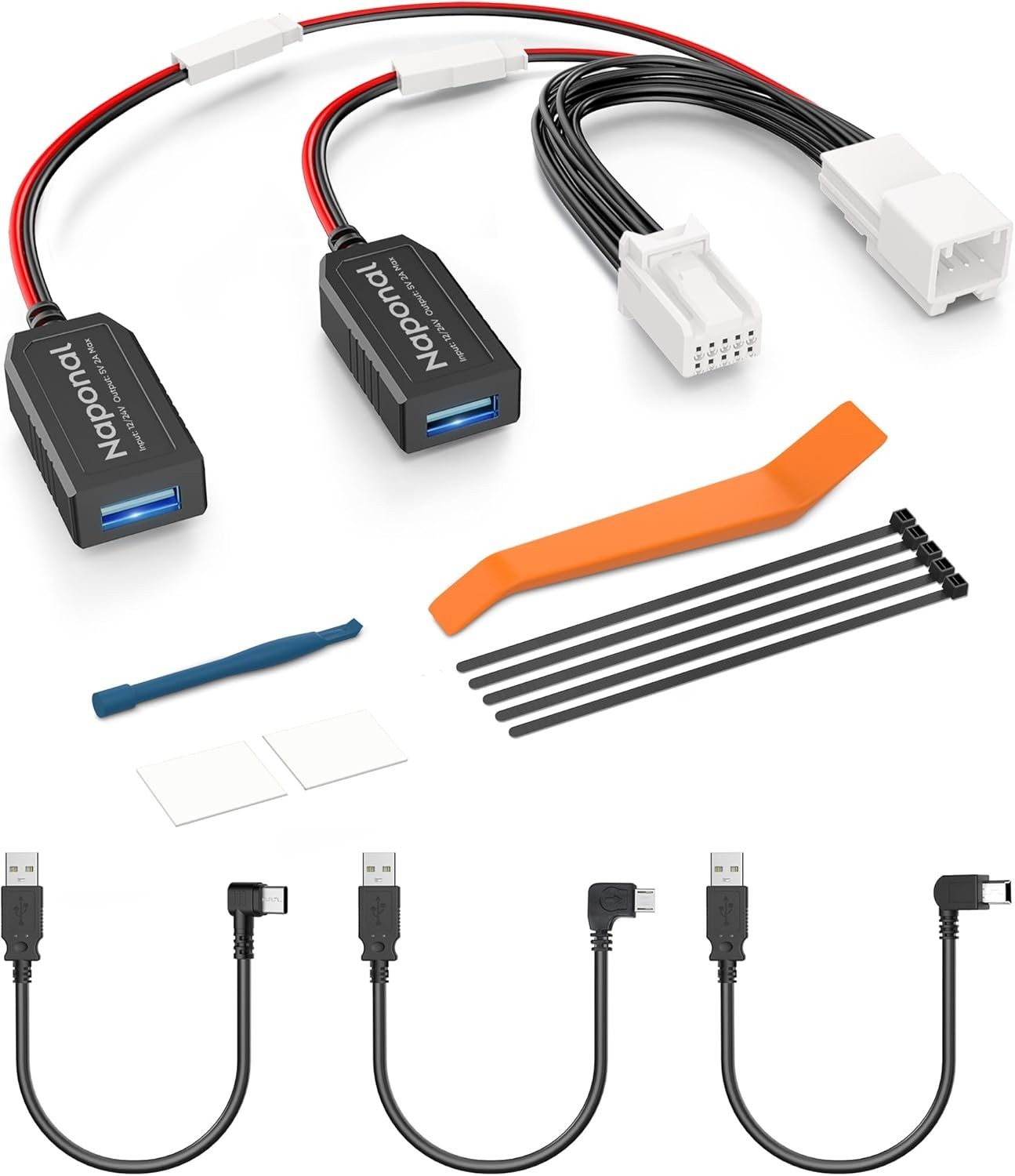 Hidden Dashcam Power Supply for Auto-Dimming Mirror