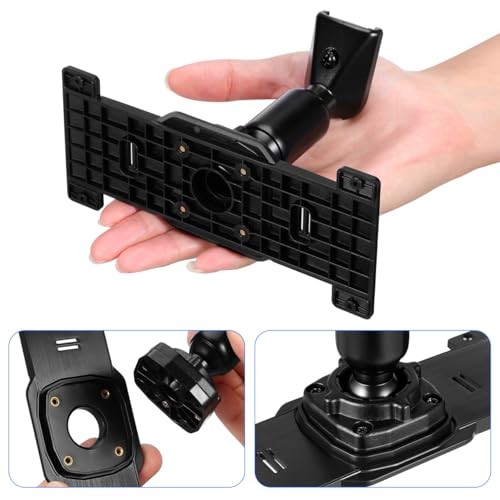 Rearview Mirror Bracket Universal Metal Back Plate Mount for Car Dash Black