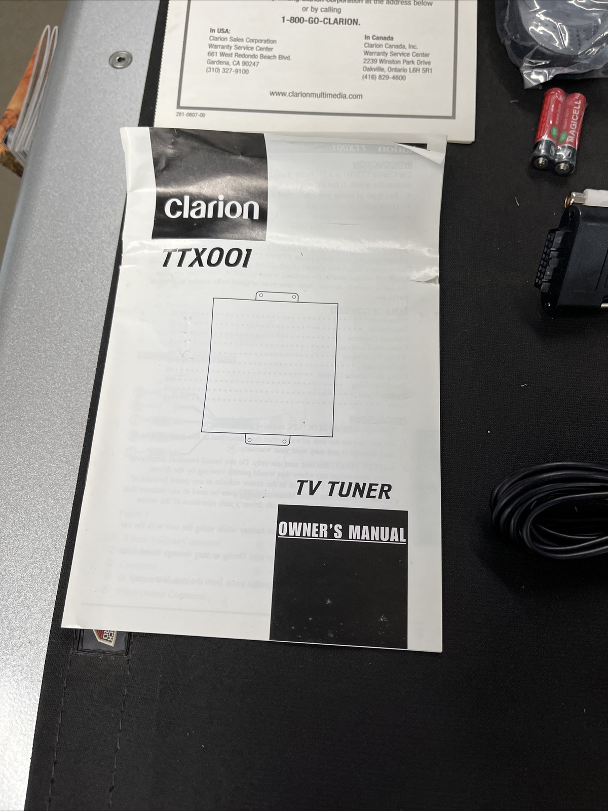 CLARION TTX001 Stand Alone/Slave TV Tuner Complete Kit Brand New ADD ON VMA1131
