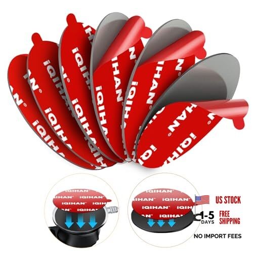 Extra Strong Adhesive Sticker Pads for Car Phone Mounts – 6pcs Double-Sided