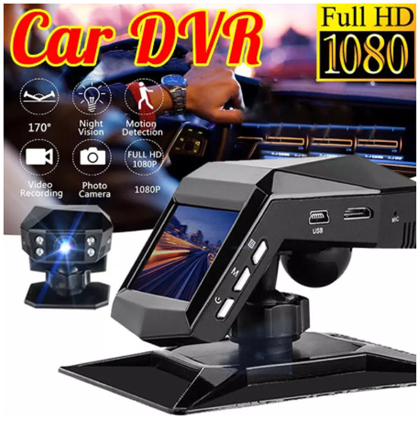 1080P Dash Cam 2in Car DVR Video Cycle Recording Camera Night Vision G-sensor