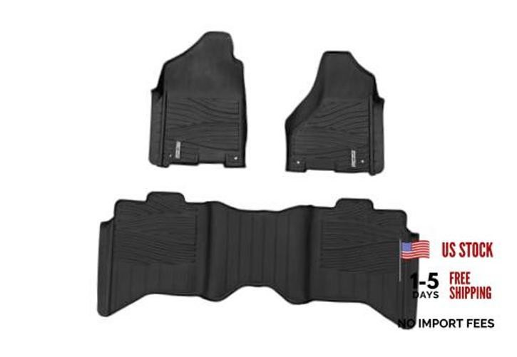 Flex-Fit Floor Mats for Ram 1500 (2009-2018) Crew Cab – Set, Front & Rear